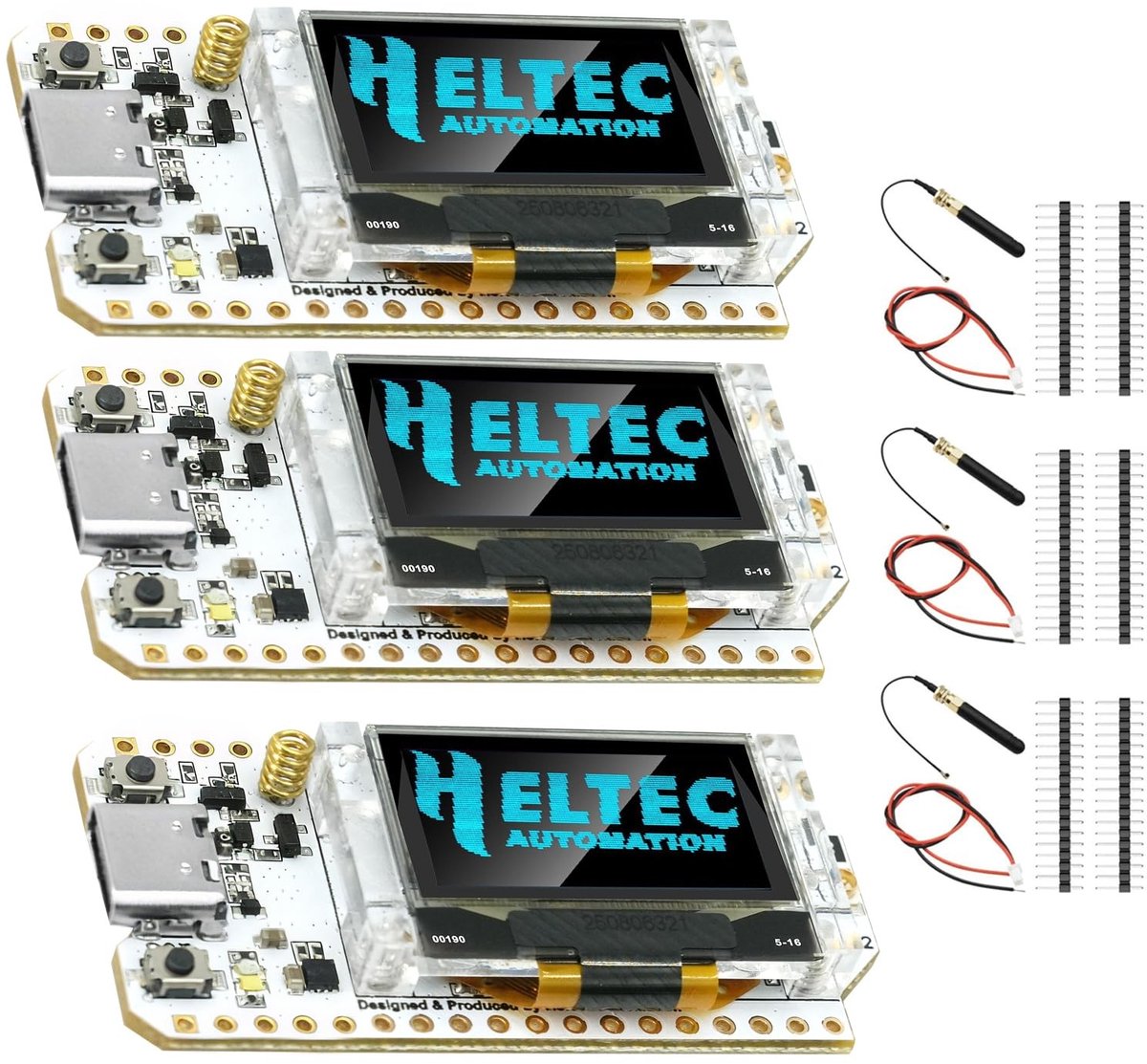 SolidKeus - LoRa ESP32 V3 Ontwikkelbord met Antenne en OLED Display