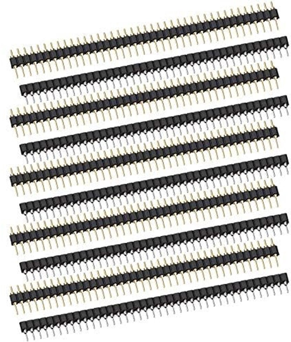 SolidKeus - Set van 5 Gouden Pinstrips voor PCB-borden