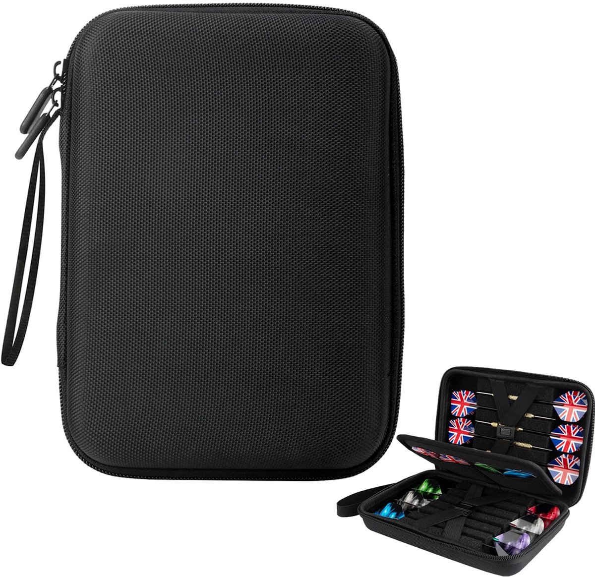 SolidKeus - EVA Dart Bag met 4 Compartimenten (Zwart)