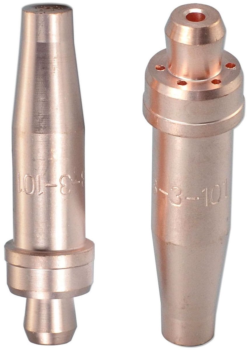 SolidKeus - 2 Stuks Acetyleen Snijtips voor Oxyfuel Torch