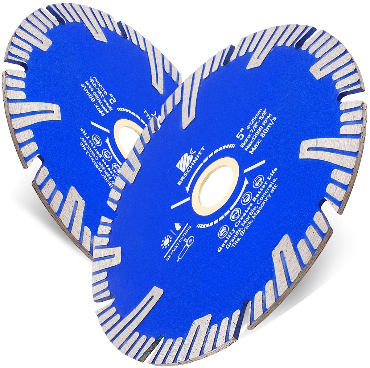 SolidKeus - Set van 2 Diamantzaagbladen 5 Inch