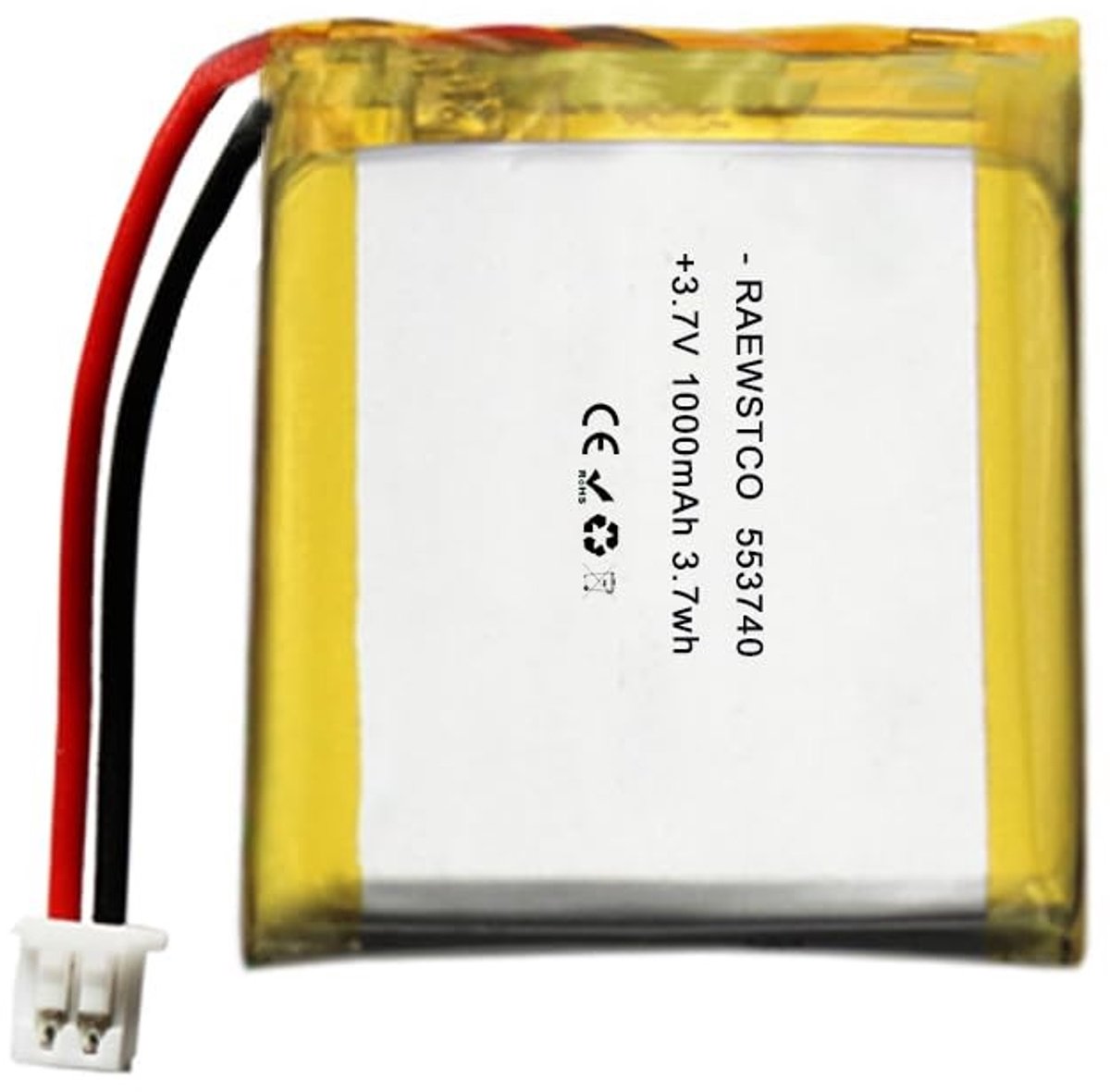 SolidKeus - 1300 mAh 3,7 V Polymeer Lithiumbatterij voor Elektrisch Gereedschap