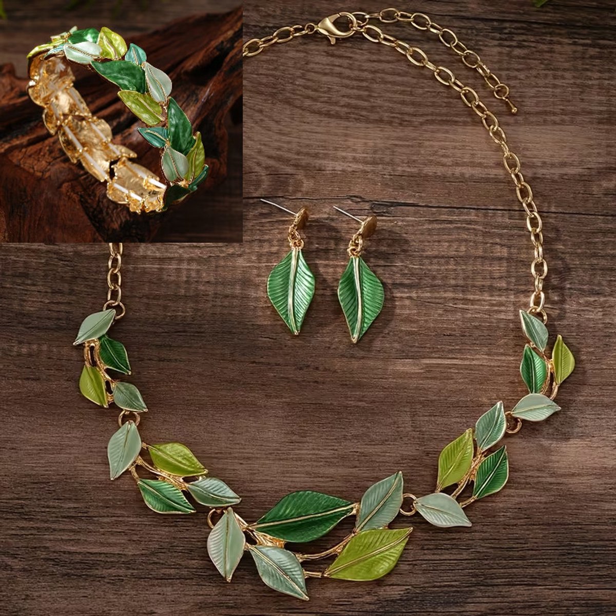 My Sweet Romance® - dames ketting , armband met oorbellen - Sieradenset 3-delig.