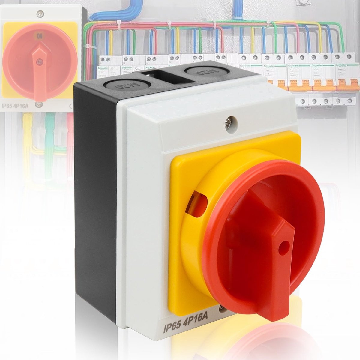 SolidKeus - 4 Polige Circuitonderbreker met Handmatige Schakelaar