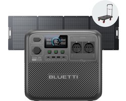BLUETTI Elite 200 V2 - 2073,6Wh - 2600W- Powerstation- met 350W Zonnepaneel PV350- LiFePO4 230V Draagbare Accu -voor Camping, Camper, Thuis Noodstroom