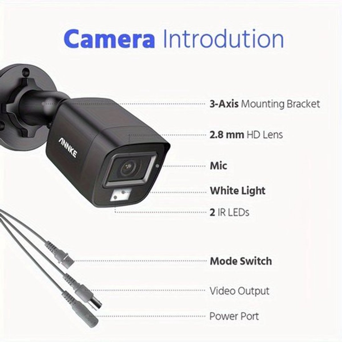 Beveiligingscamera Set – Camerasysteem – Bewakingscamera – CCTV Set – Surveillance Kit – 8 Camera’s 3K HD – Kleurennachtzicht & Intelligente Detectie – 4TB Opslag