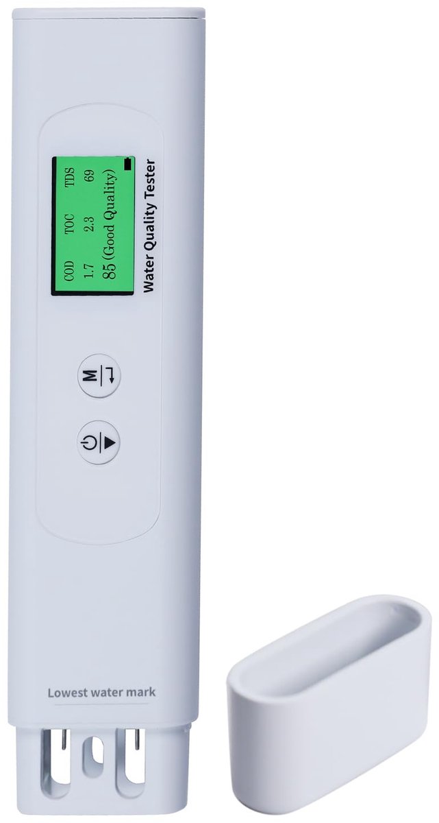 SolidKeus - Waterkwaliteitsmeter met 6 in 1 Parameters