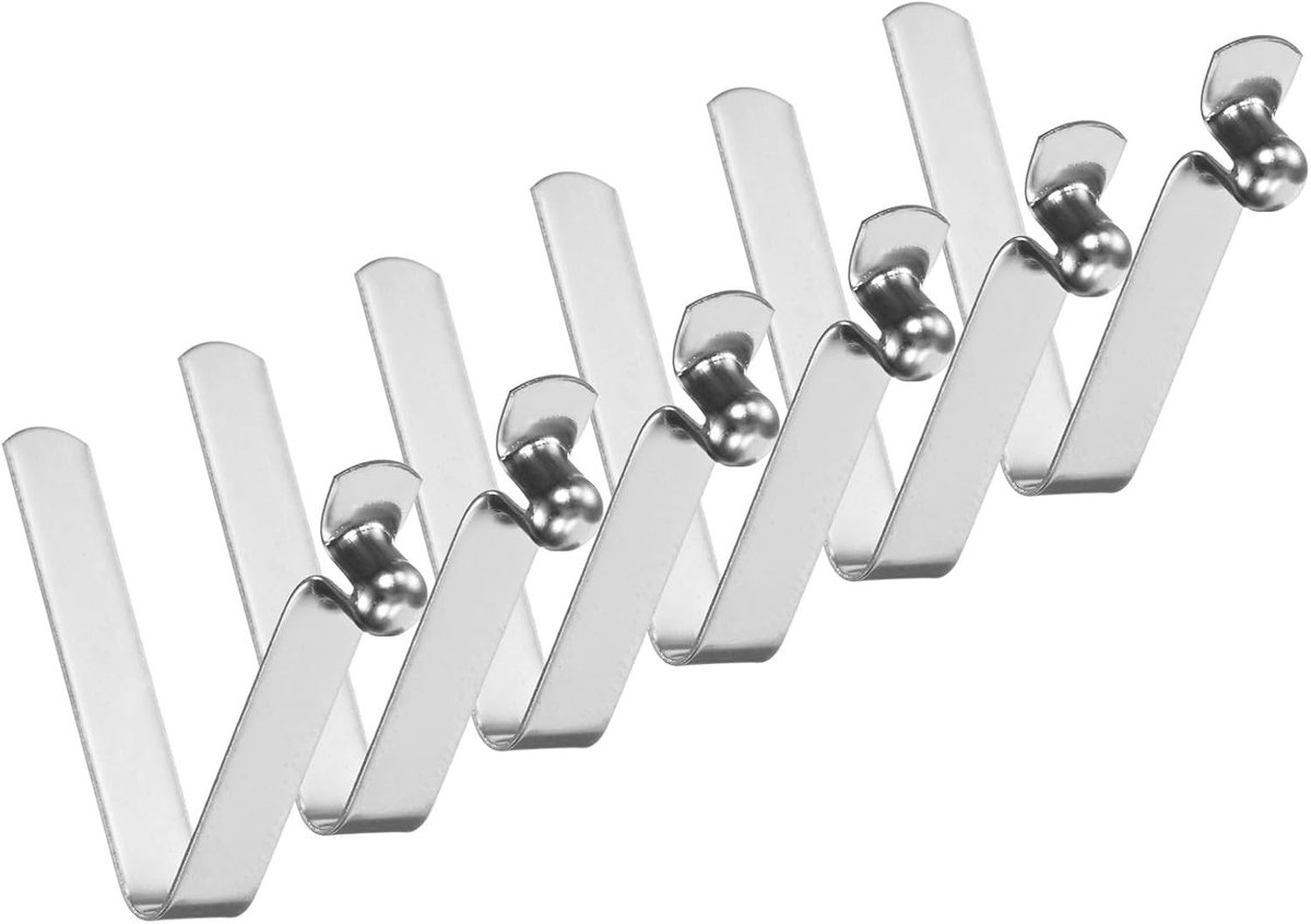 6-Pack Kayak Paddle Snap 5mmx33mm Enkel Pin V-vormige Veerstaal Tentstok Klemmen voor Kamperen, Kajakken en Tentpalen met Drukknop Mechanisme