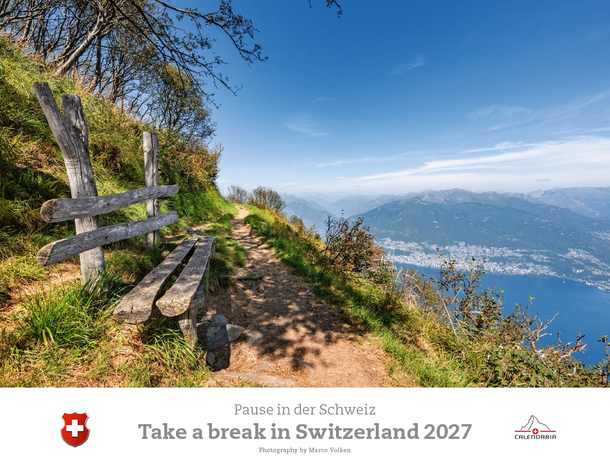 Calendaria - Wandkalender - Break in Switzerland 2027 - Zwitserland - Kalender - Formaat: 40 x 31 cm