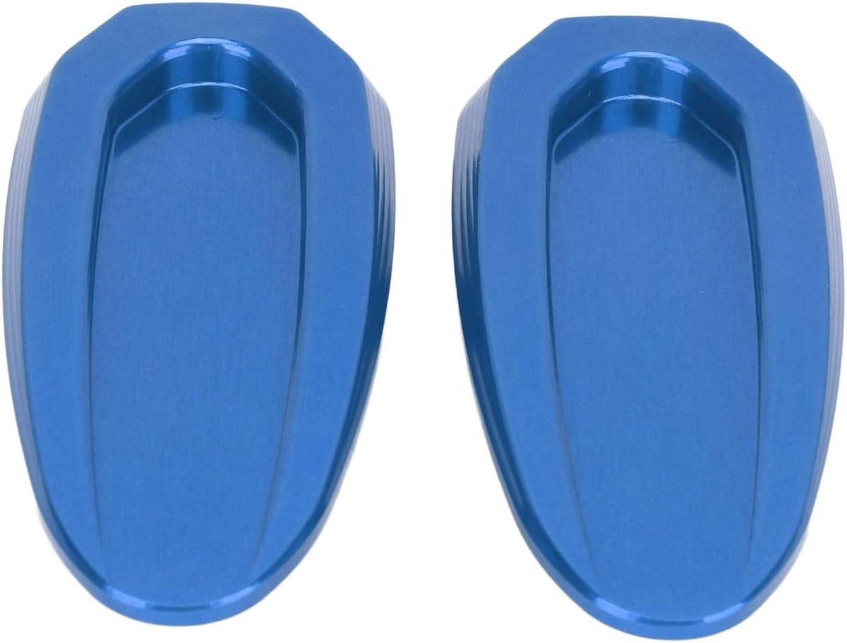 Waterbestendige spiegelbasisbedekking van aluminiumlegering voor motorfiets, geschikt voor S1000RR 2019-2023, 2 stuks, blauw