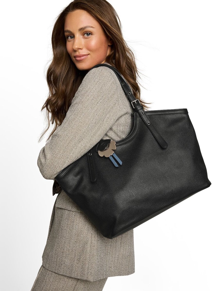Tom Tailor - TTARTEMISA L shopper met hanger - Maat ONESIZE - schwarz / black