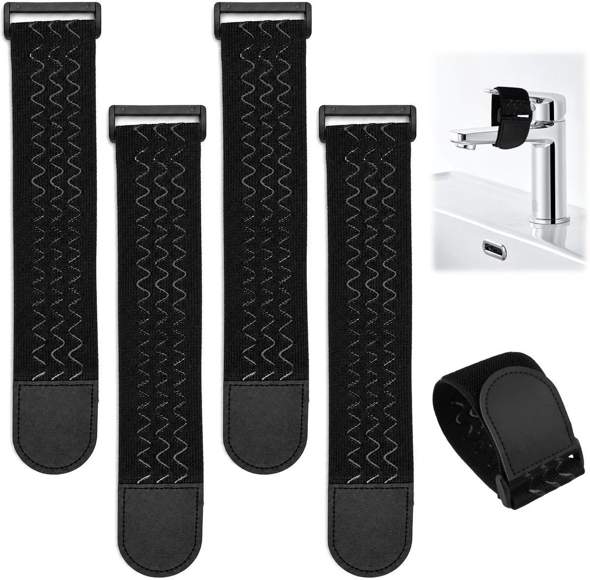 Omgoods - Kinderslot voor Waterkranen, Elastisch Klettband