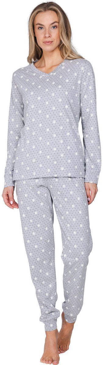 MyRebelle - Furry Friend - Pyjama - Bio-Katoen/Polyester - Grijs - Maat 40
