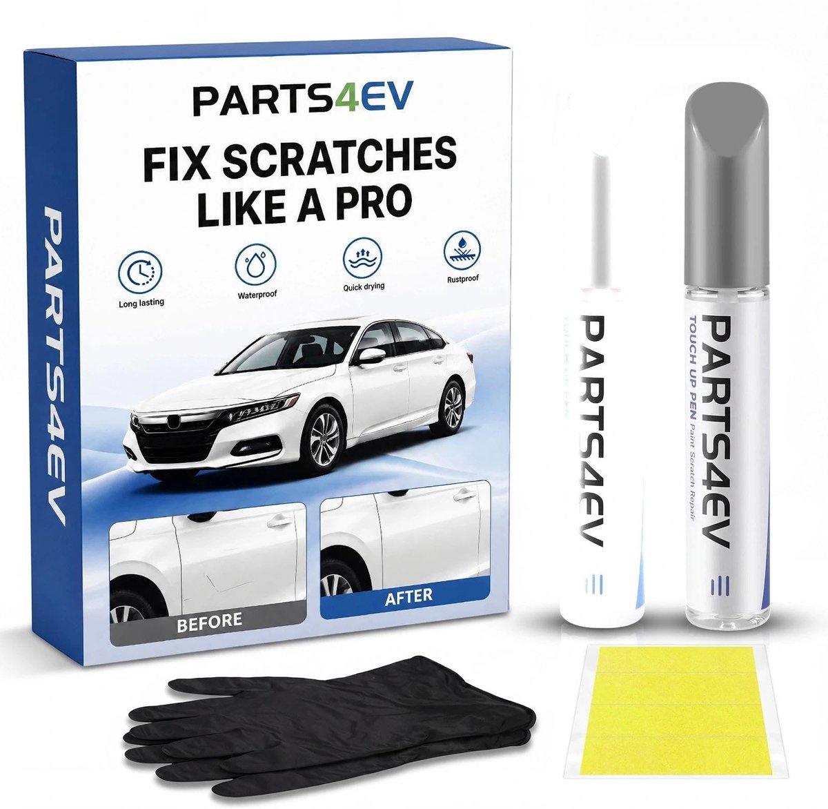 SolidKeus - Reparatieset Lakstift met 2K Blanklak voor Volkswagen