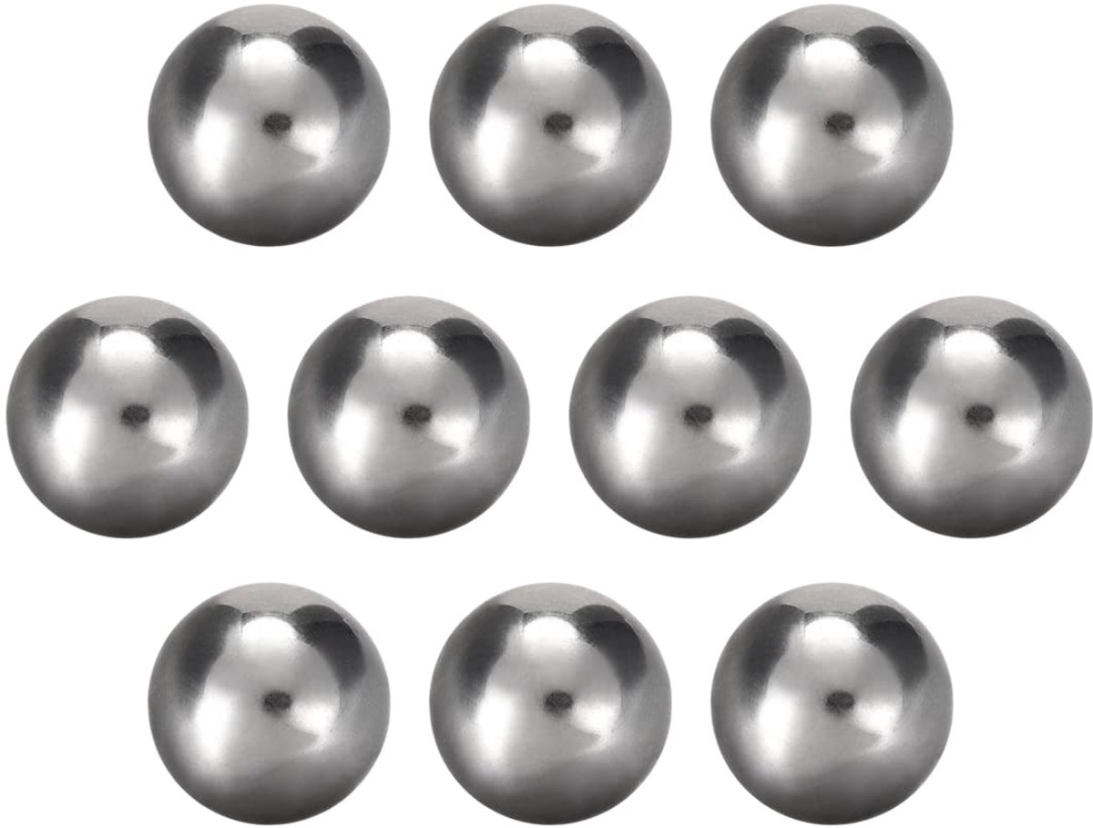 Sourcing map 10 stuks precisie verchroomde stalen lagerkogels 17 mm G10