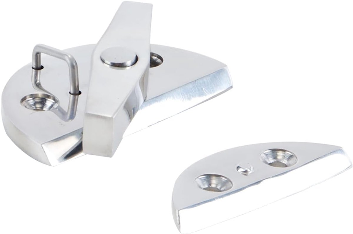Grendel van roestvrij staal, ronde draaiknop, draaigrendel voor boten, draaigrendel met draaiknop en draaigrendel, hardware-accessoires voor bootdeurkasten