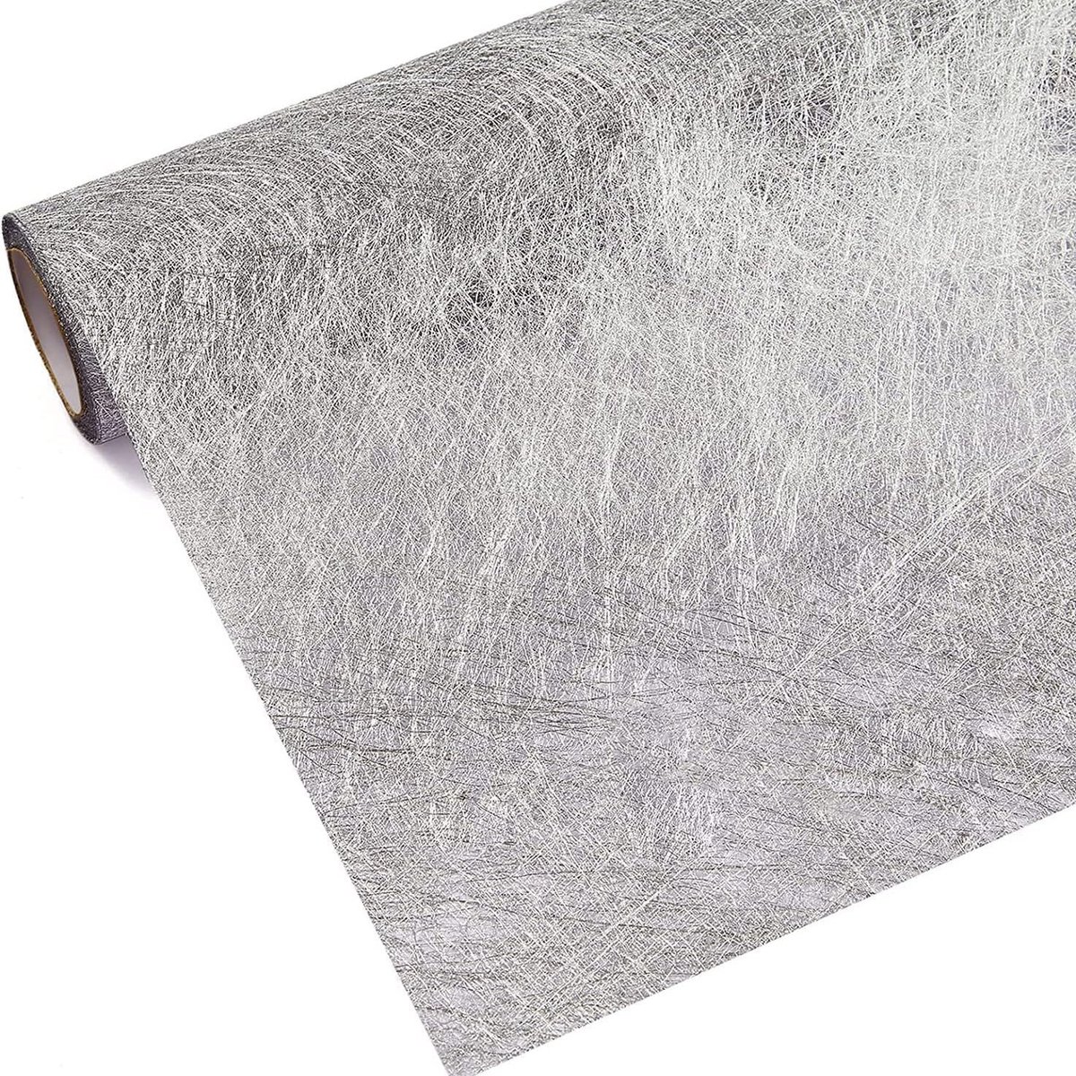 Tafelloper, gouden tafelloper, 30 cm x 15 m, herbruikbaar feesttafelkleed, glittertafelloper, tafeldecoratie voor verjaardagen, bruiloften (zilver)