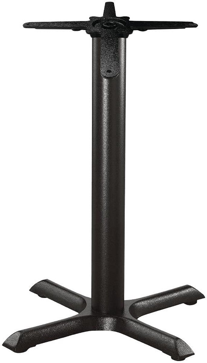 Gietijzeren tafelpoot, zwart, Afmeting: 720(H)x 395(B)mm, standaard hoogte, voor binnen & buiten, geschikt voor bladen tot Ø800 mm rond, GD385