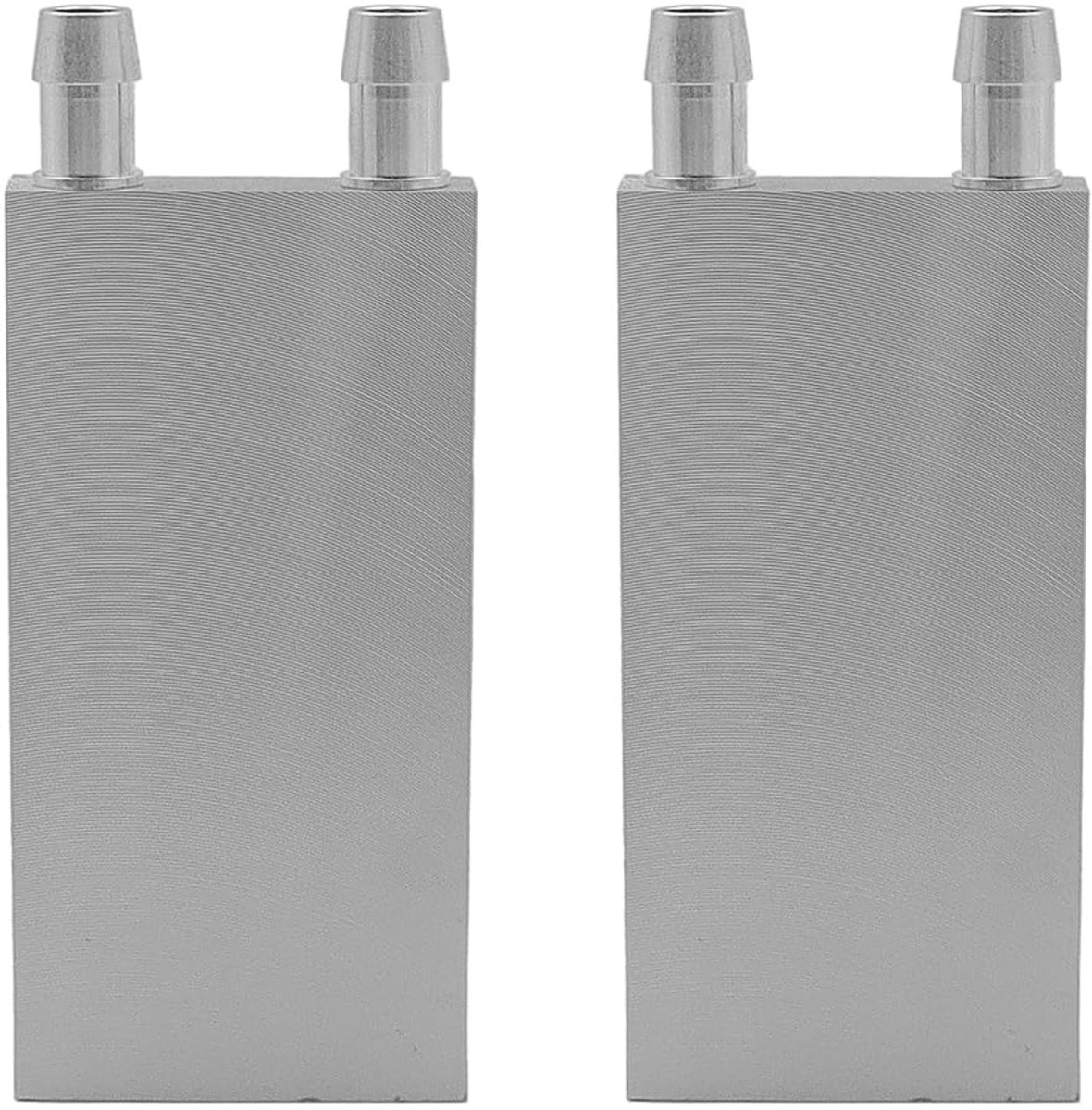 Waterkoelblok, endotherme kop, watergekoelde aluminium wisselaar voor koellichaam, CPU-afbeelding (40 x 80 mm), 2 stuks