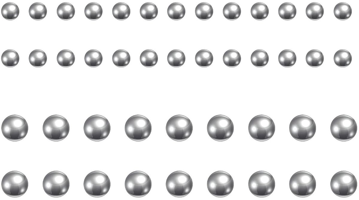 Sourcing map 3000 stuks 1 mm 1,5 mm 304 roestvrij staal lagerkogels G25 precisie