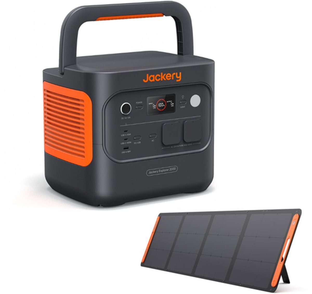 Jackery Explorer 2000 V2 – Powerstation – 2000W – 2042Wh – SolarSaga 200W inbegrepen