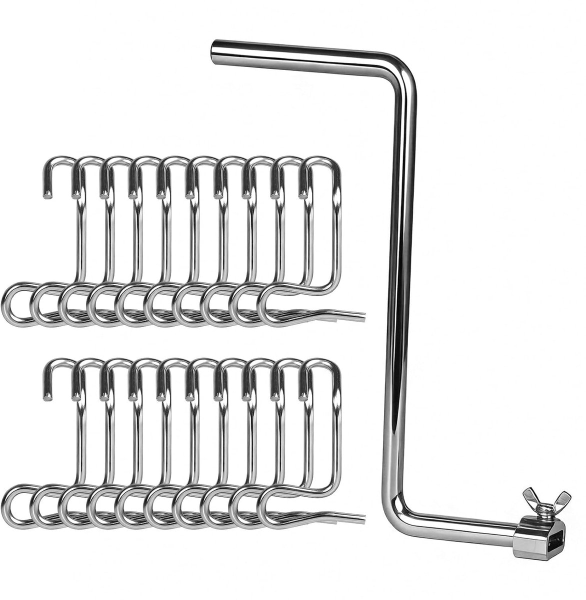20 stuks spankabels 6 mm + 1 x spangreep, metalen snelspangereedschap voor boerderij, prikkeldraad, spangereedschap voor draad, hek, tuin, terras