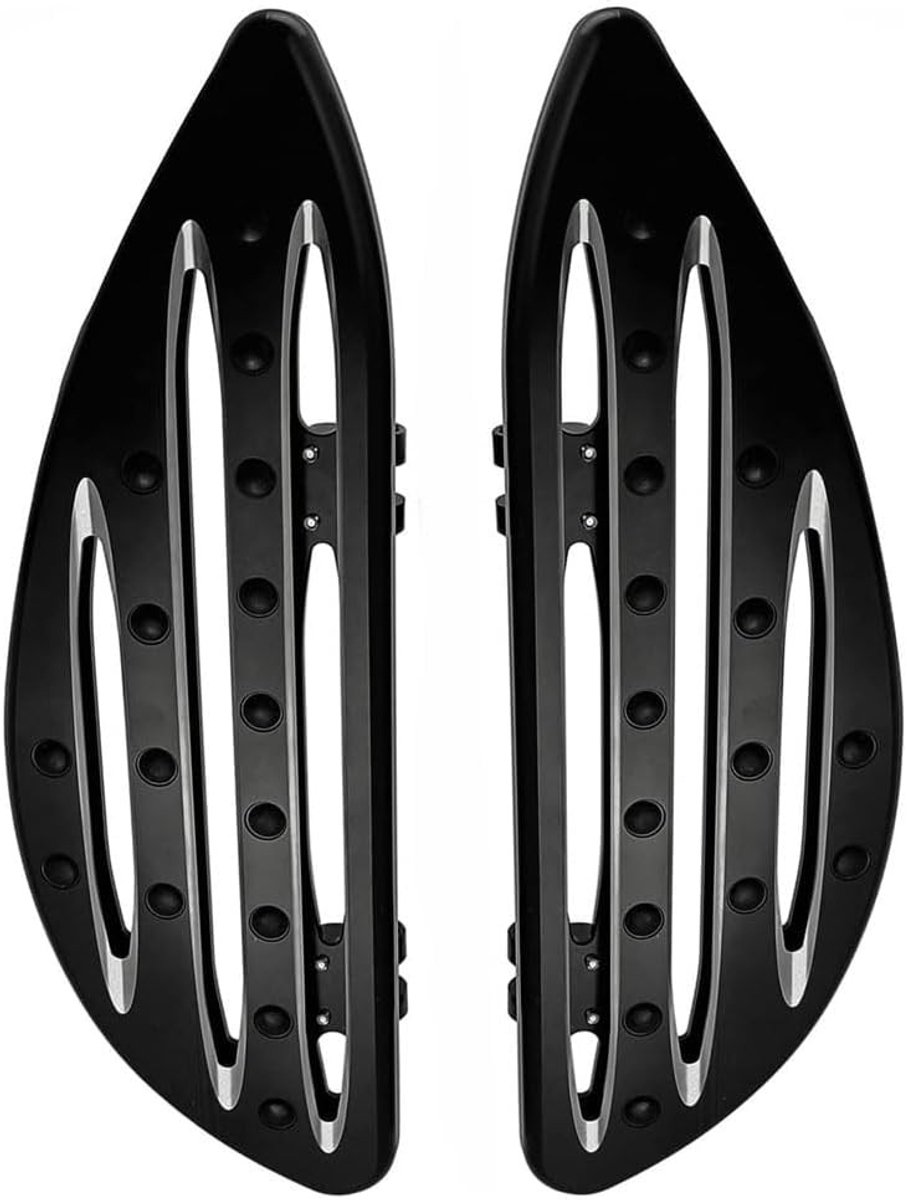 Motorfiets Voetsteunen voor Stuur en Comfort - Zwarte Stretched Forefoot Pegs voor Touring, Softail en Dyna
