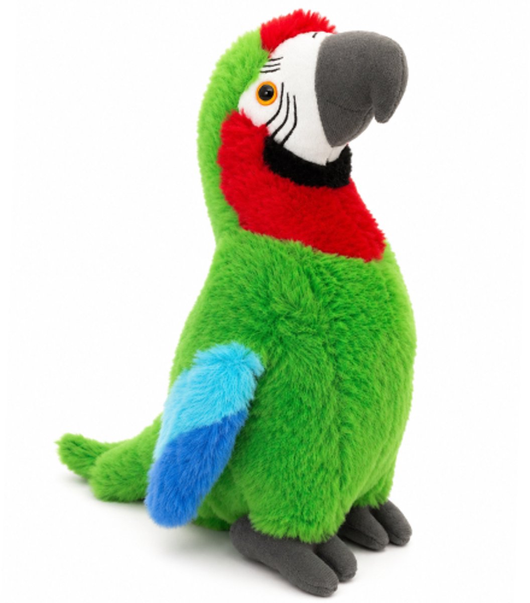 Papegaai Groen Pluche Knuffel 30 cm - Speelgoed Vogel Knuffels voor Kinderen Jongens Meisjes - Parrot Plush Toy