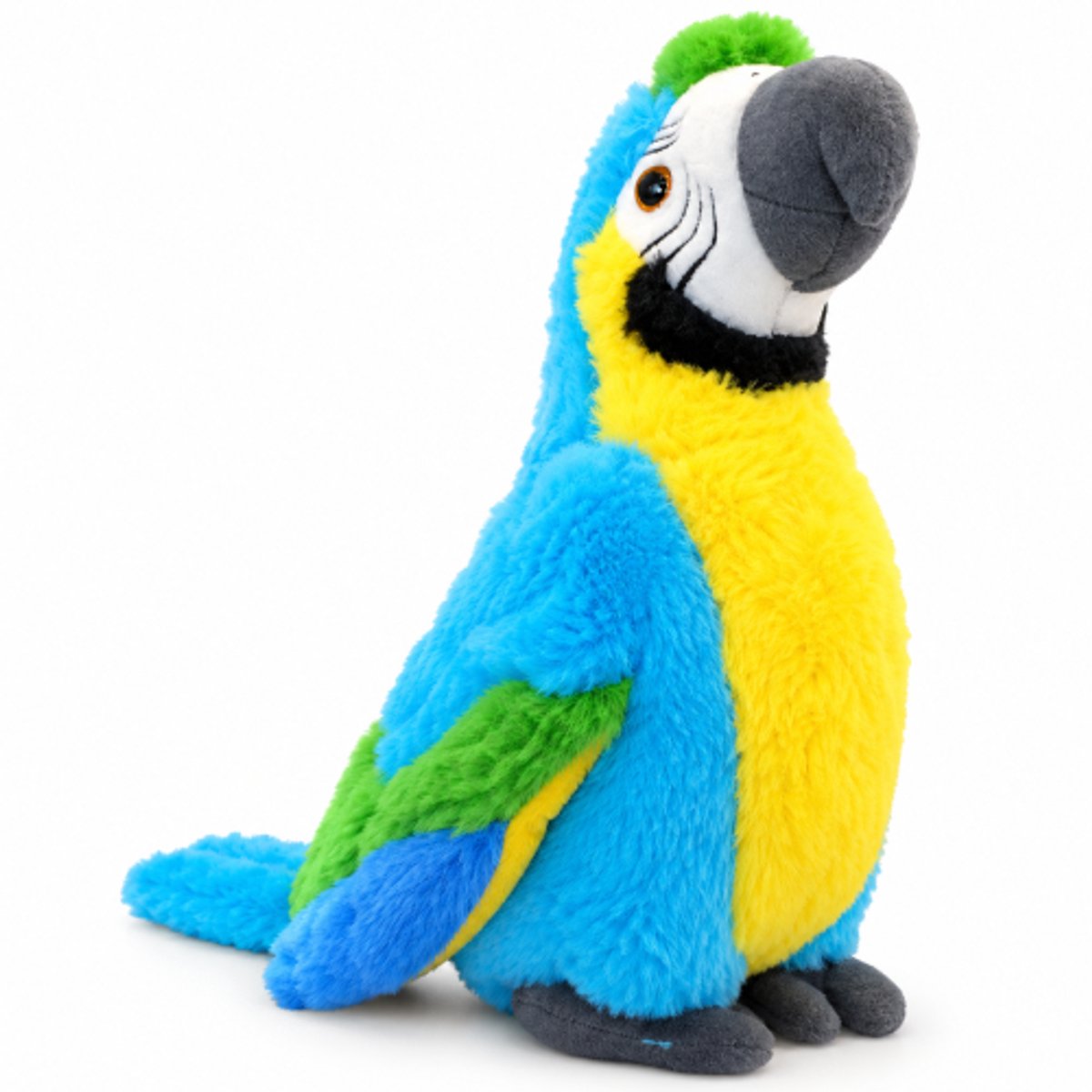 Papegaai Blauw Pluche Knuffel 30 cm - Speelgoed Vogel Knuffels voor Kinderen Jongens Meisjes - Parrot Plush Toy