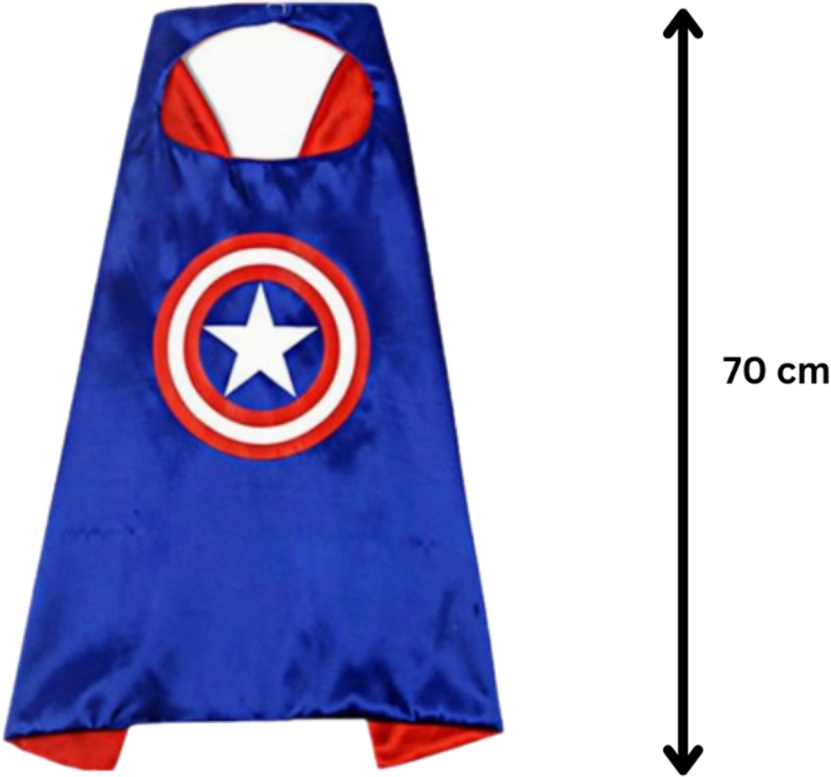 Joya Kids® Sterren Superheld Cape en Masker Set | Superhelden Verkleedpak | Held met Schild Kostuum | Cape | Masker | Verkleedkleding Jongens | Carnaval | — afbeelding 6