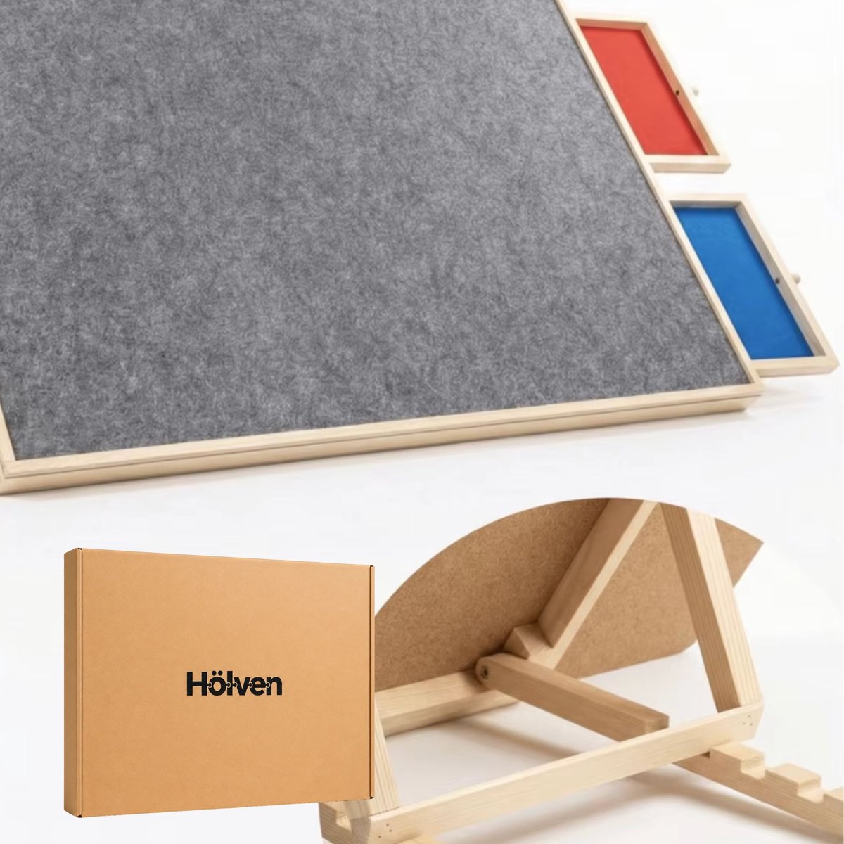 Hölven Puzzelbord 1500 stukjes - Verstelbaar - Puzzelplaat - Puzzeltafel - Portapuzzle met Opbergsysteem - Puzzelplank
