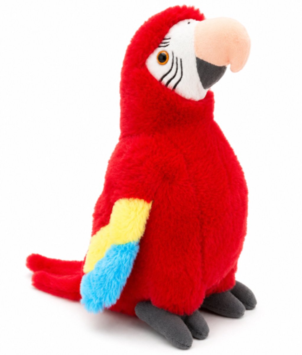 Papegaai Rood Pluche Knuffel 30 cm - Speelgoed Vogel Knuffels voor Kinderen Jongens Meisjes - Parrot Plush Toy
