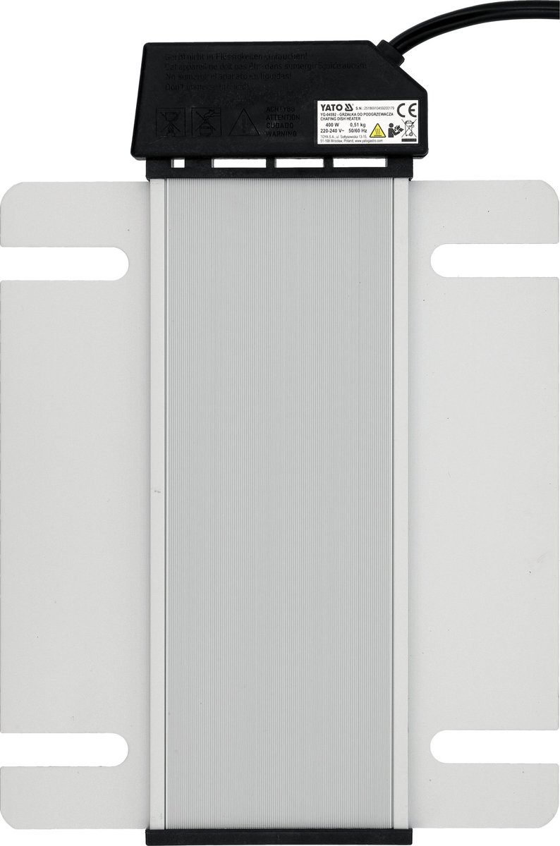 Elektrisch Warmte-element voor Chafing Dish & Voedselwarmhouder - 400W - Aluminium - Professionele Catering & Buffet Verwarming - Onderbouw Verwarmingselement voor Au Bain-Marie
