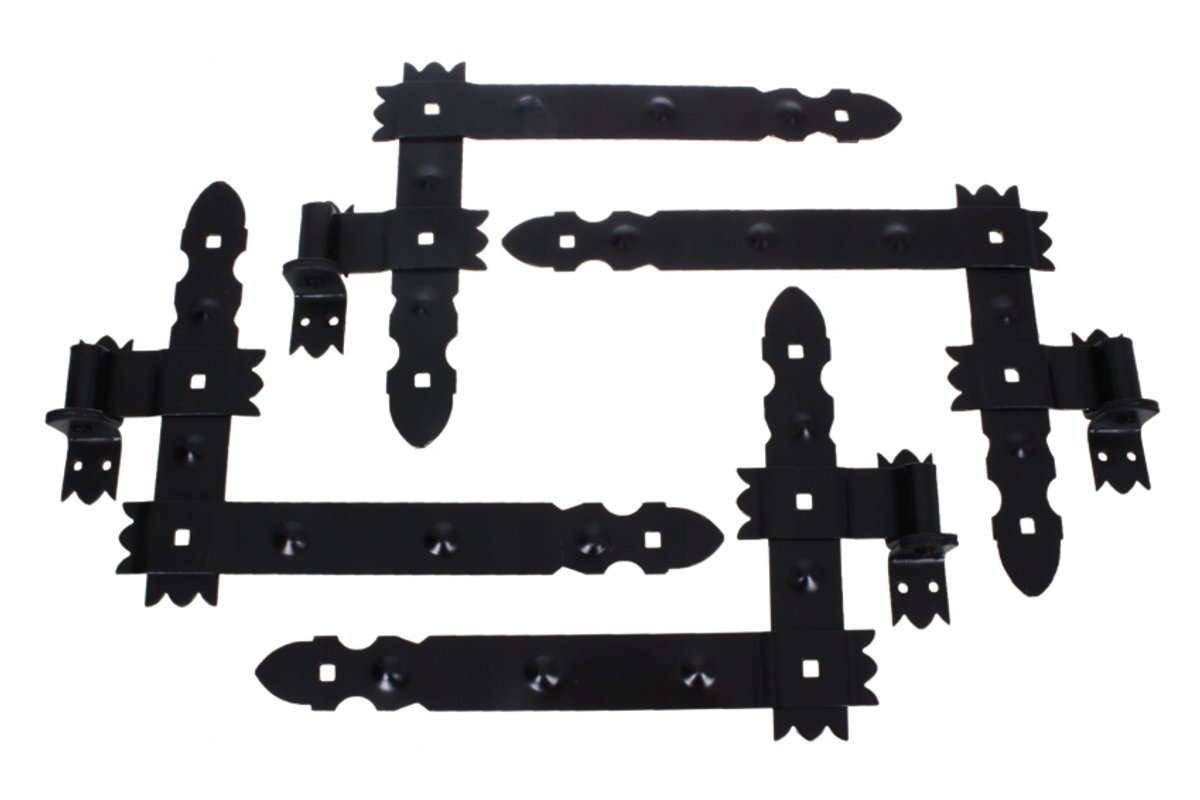 Hoekscharnier 300x300 mm 8 Elementen - Zwart Gecoat