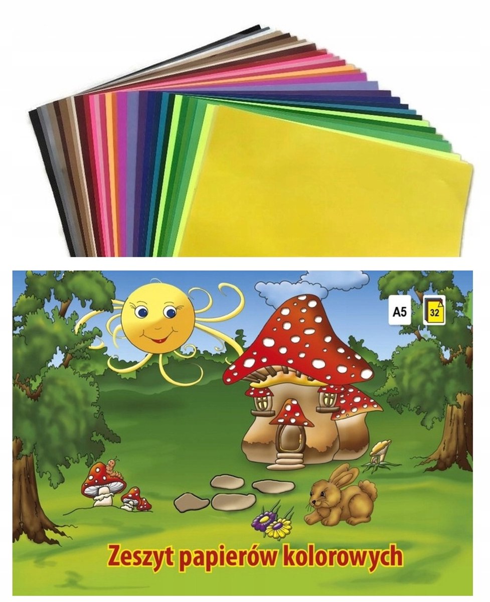 Kleurrijk Papier A5 32 Vel - Creatief Knutselmateriaal
