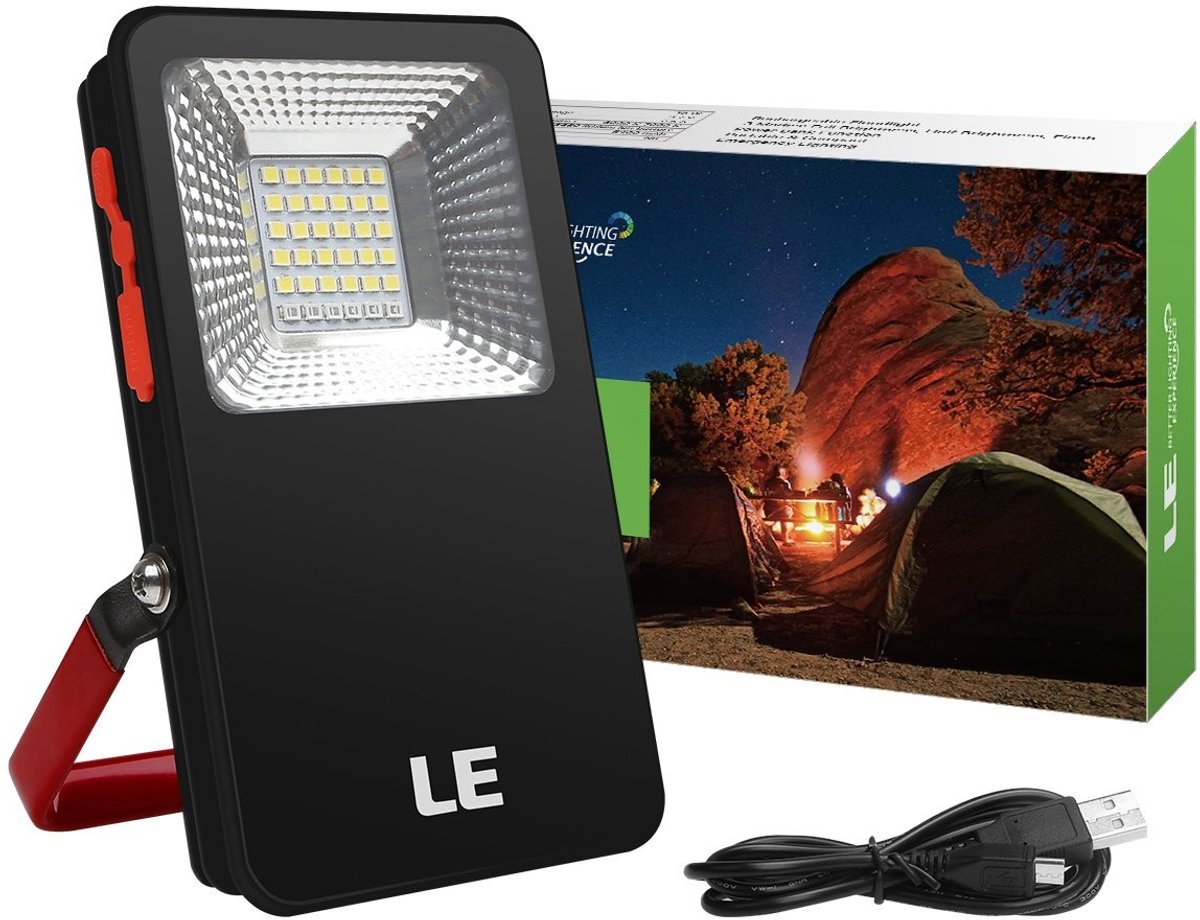 SolidKeus - Oplaadbare Campinglamp met 3 Lichtstanden en Powerbank
