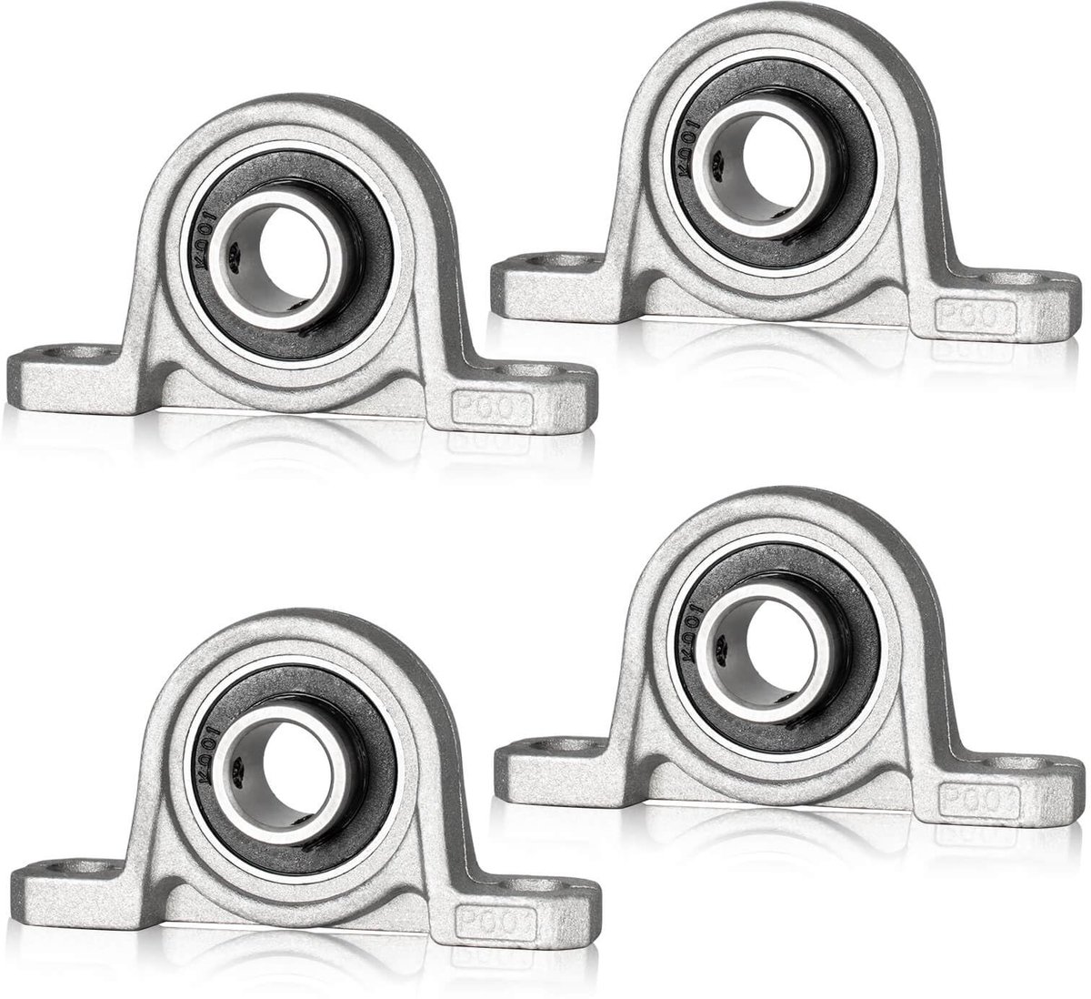 SolidKeus - 4 Stuks Staande Lager met 12mm Binnen Diameter