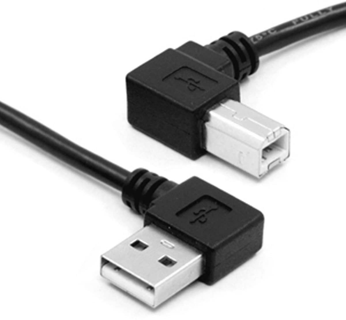 SolidKeus - USB 2.0 Type-A naar Type-B 90 Graden Printer Scanner Kabel 100cm