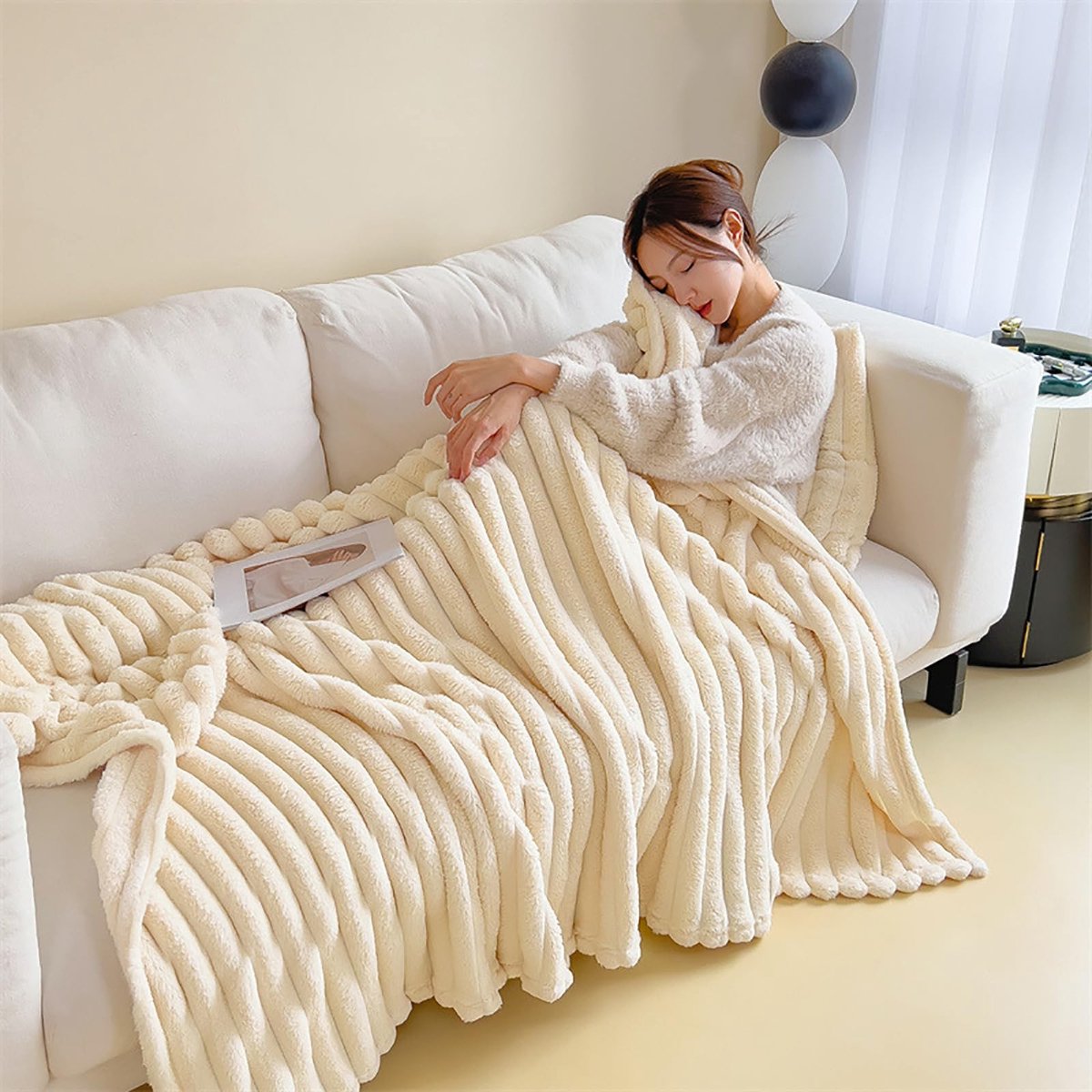 SolidKeus - Pluche Deken 150 x 200 cm voor Comfortabele Slaapkamers