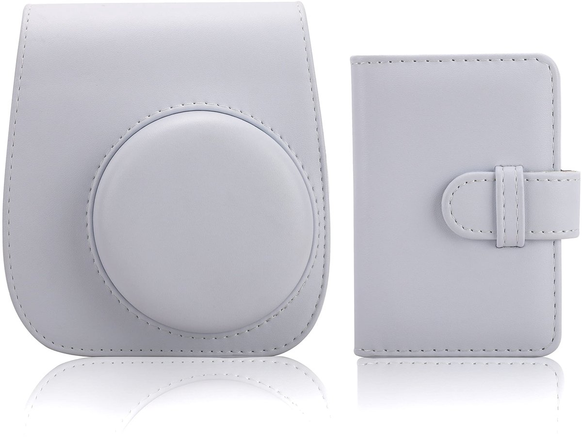 SolidKeus - Camera Case voor Fujifilm Instax Mini met 28 Compartimenten en Schouderband