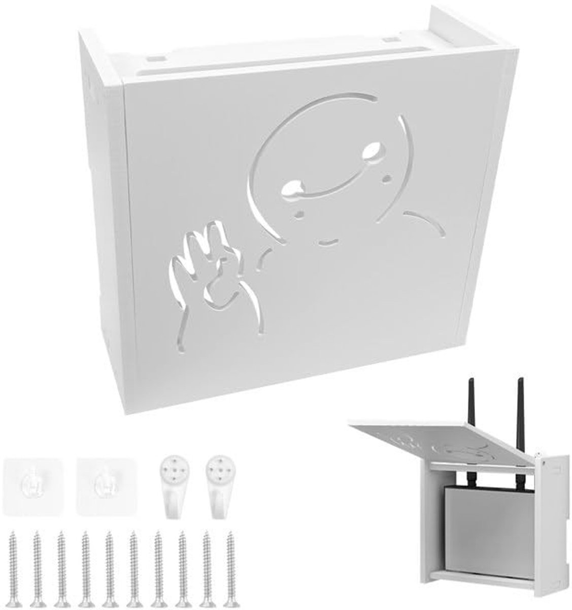 SolidKeus - Verborgen Router Box voor Wandmontage