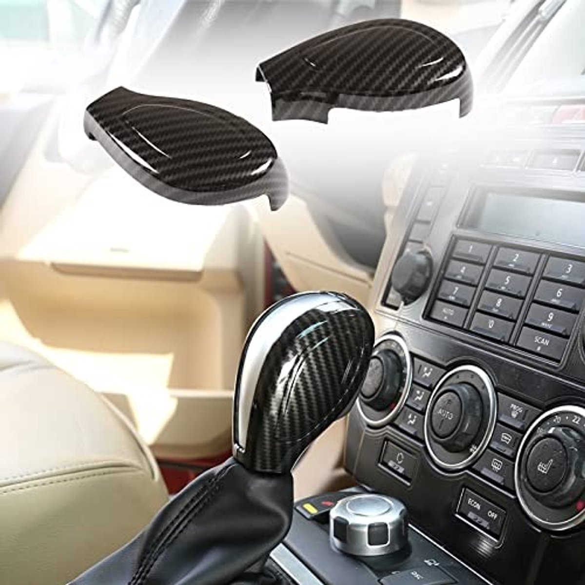 SolidKeus - Versnellingspook Knop Cover voor Land Rover Freelander 2007-2015