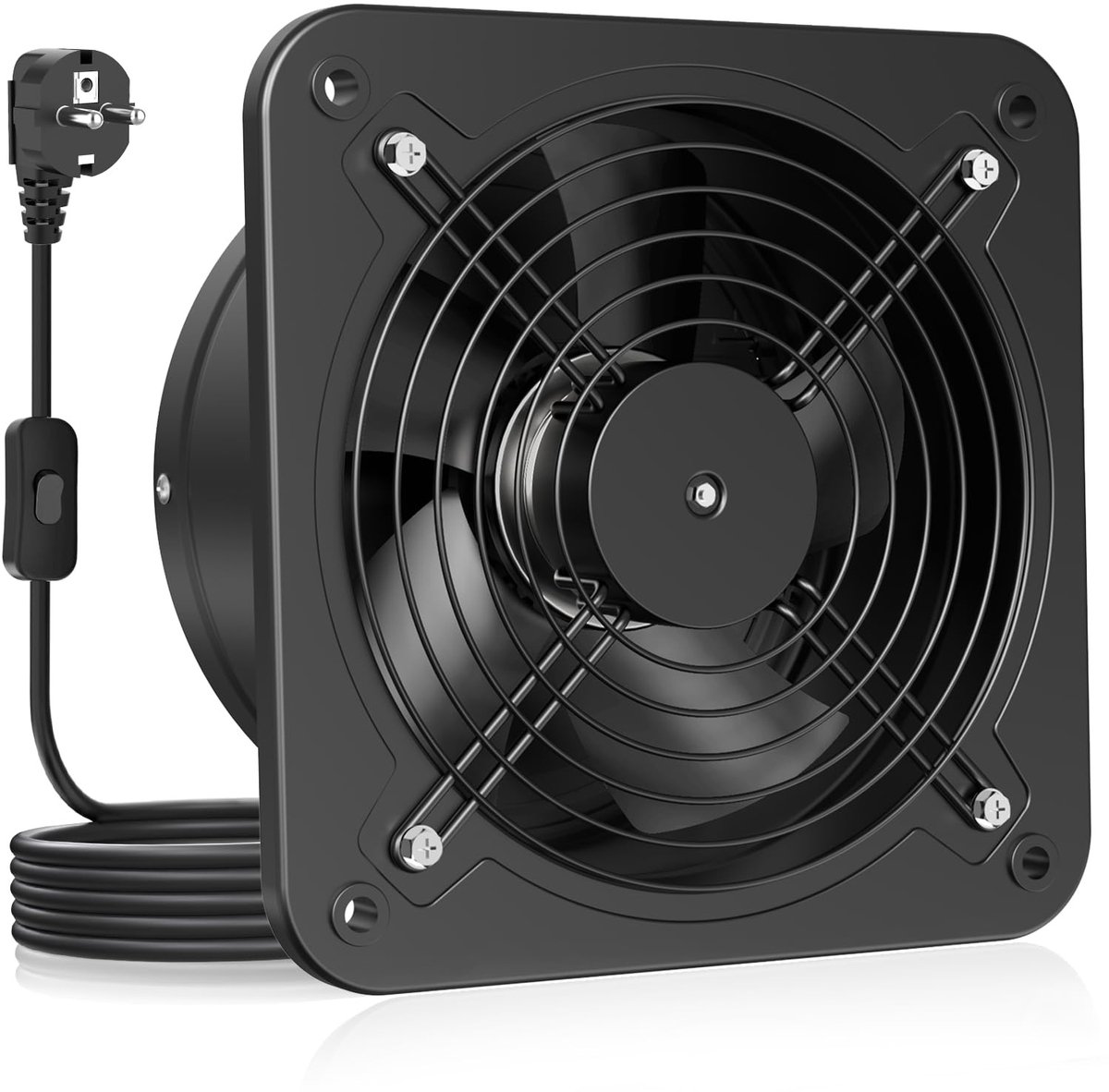 SolidKeus - 200mm Afzuigventilator voor Keuken en Badkamer