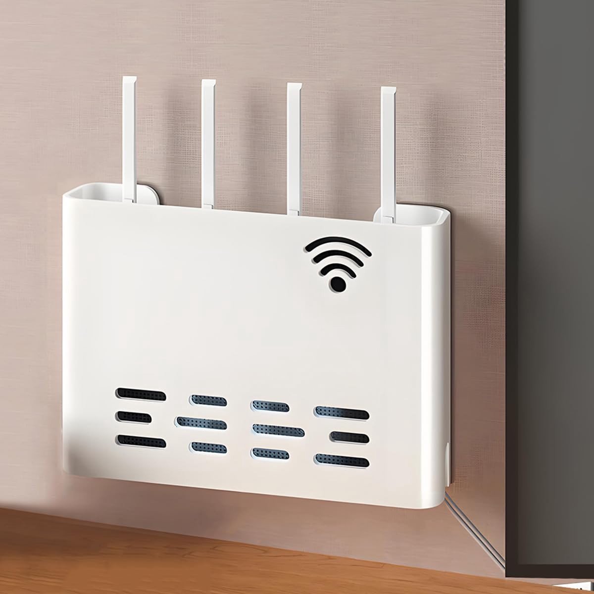 SolidKeus - Router Plank voor Wandmontage met Verbergfunctie (Grootte: L)