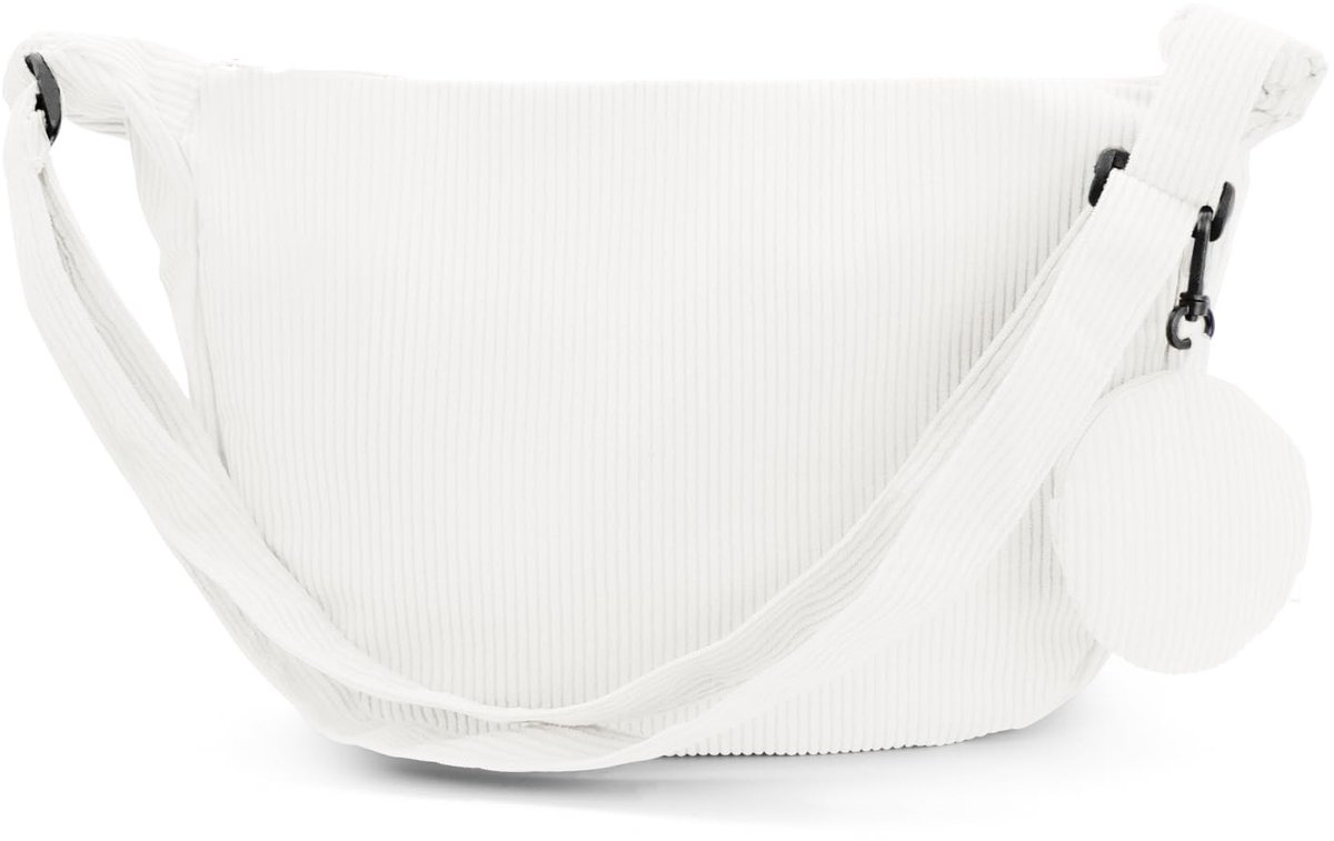 Dailygoods - Andiker Crossbody Bag voor vrouwen, canvas crossbody tas met 1 afneembare kleine tas, verstelbare riem, trendy effen kleur, cross body bag voor het werk, winkelen, reizen, dagelijks gebruik