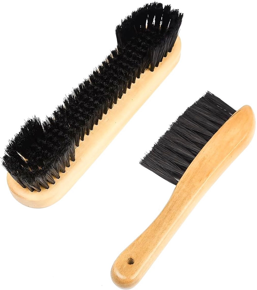 Dailygoods- Biljarttafelborstel 2 Stuks - Houten Borstel - Duurzaam Materiaal - Effectieve Reiniging - Geschikt voor Tafelbladen - 23 cm Afmeting - Schoonmaakborstel