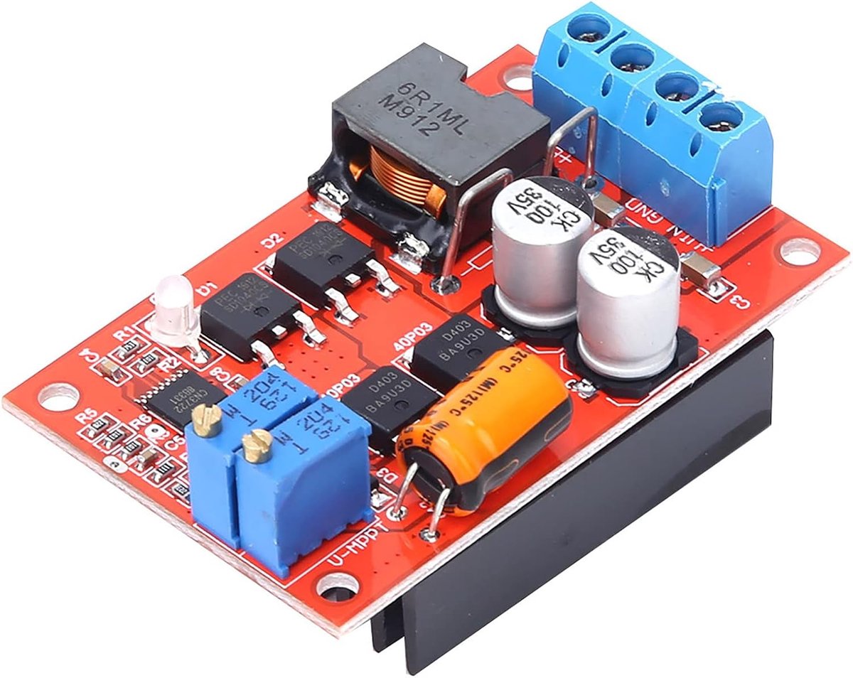 Zonnepaneel Regelaar - Oplaadcontroller Energie - Batterij Opladen - MPPT Technologie - 5A Variabele Uitgang - Niet gespecificeerd
