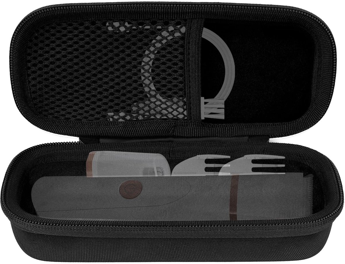 Dailygoods - Harde Reisetui voor Lichaamstrimmer - Beschermende Opbergtas - Zwart - Compatibel met Diverse Modellen - Ideaal voor Dames en Heren