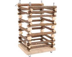 Houten Hooivoeder - Hooirek Kleine Dieren - Voer Huisdieren Netjes - Met 4 Haken