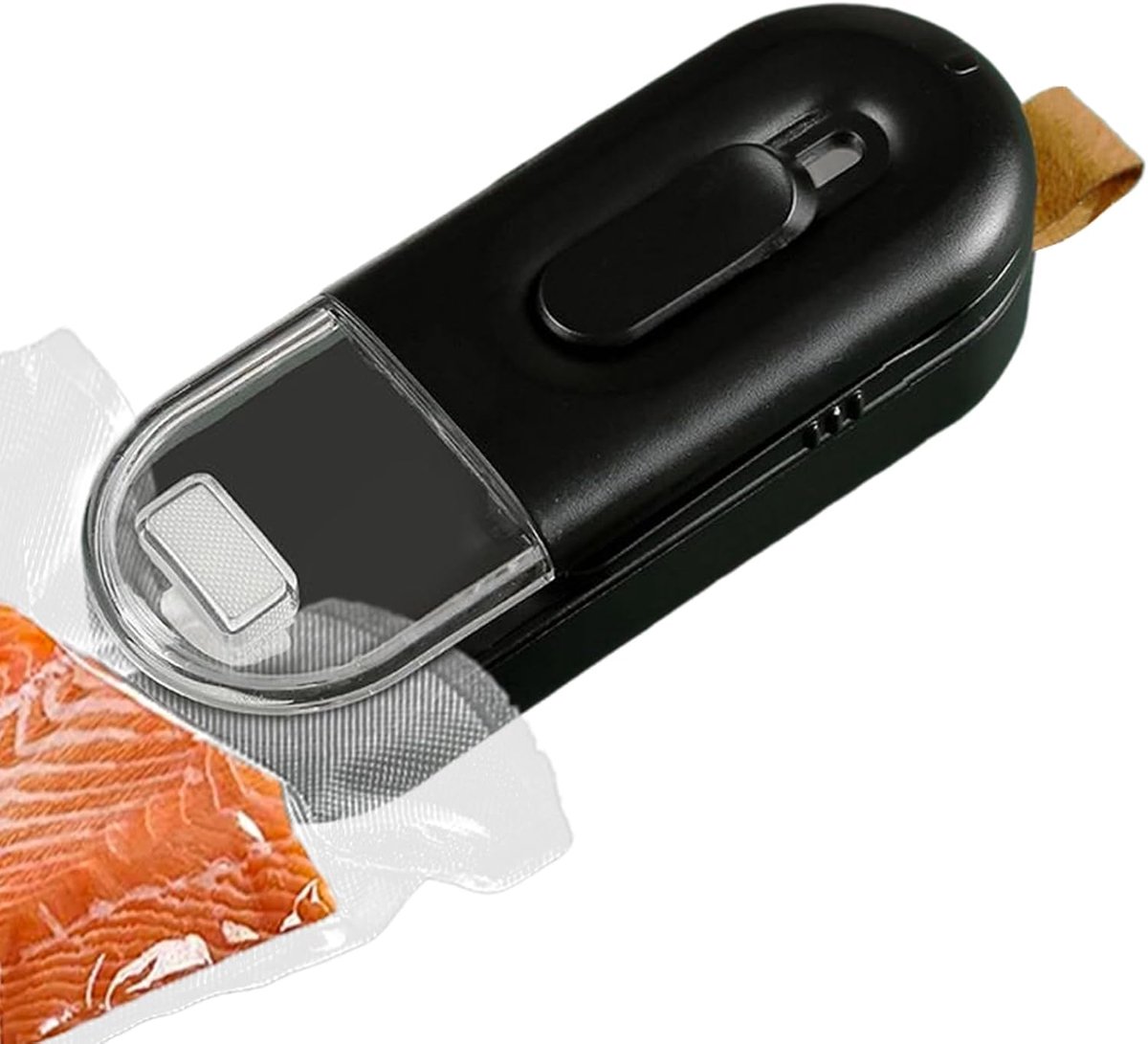 Zakkenverzegelaar Vacuümsealer Voedsel bewaren Compact en draagbaar 11 cm Zwart
